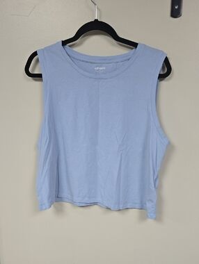 Old Navy Light Blue Cropped Tank Top